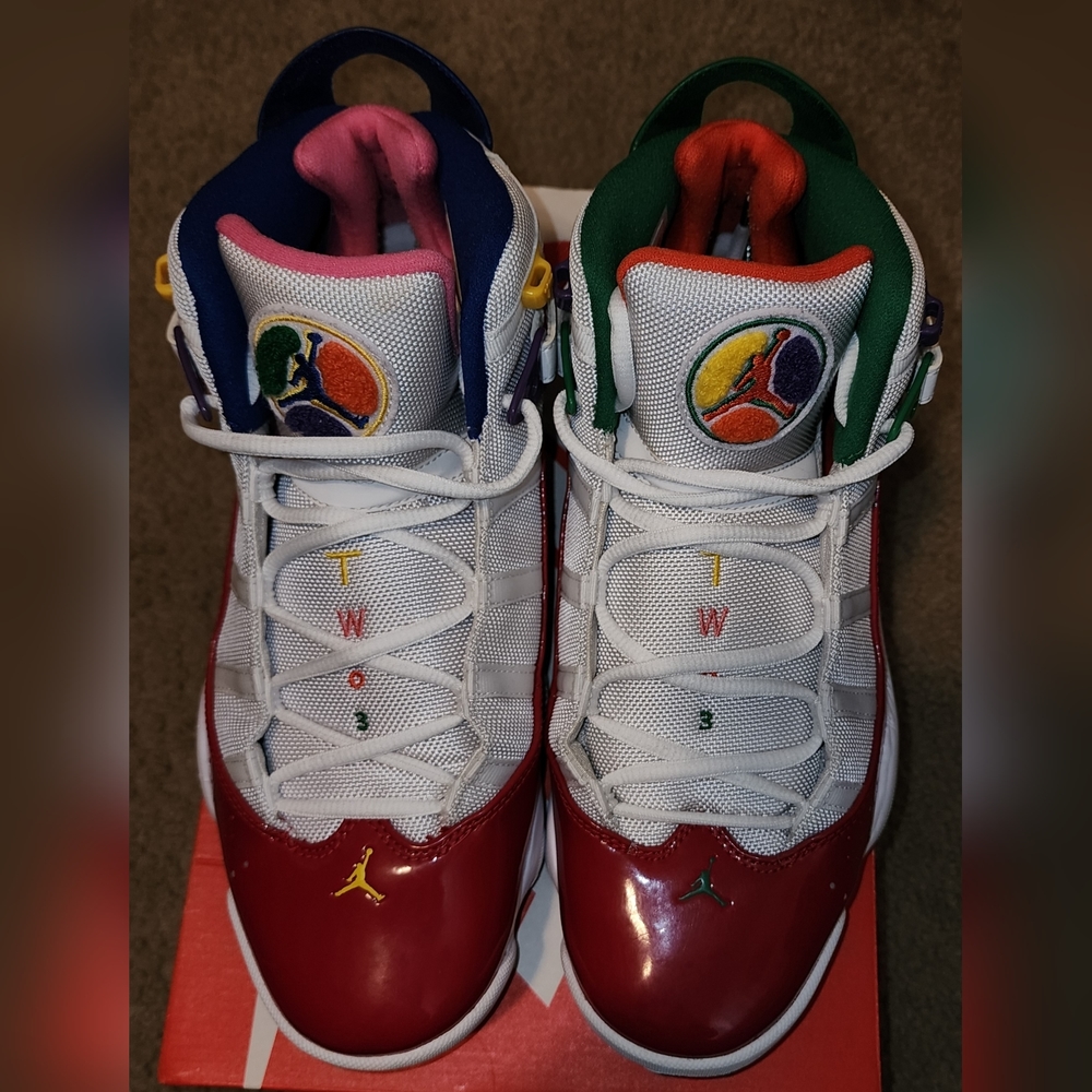 JORDAN 6 RINGS "2019", SIZE:10.5 - COLOR:AMARILLO/FIELD PURPLE-ORANGE
